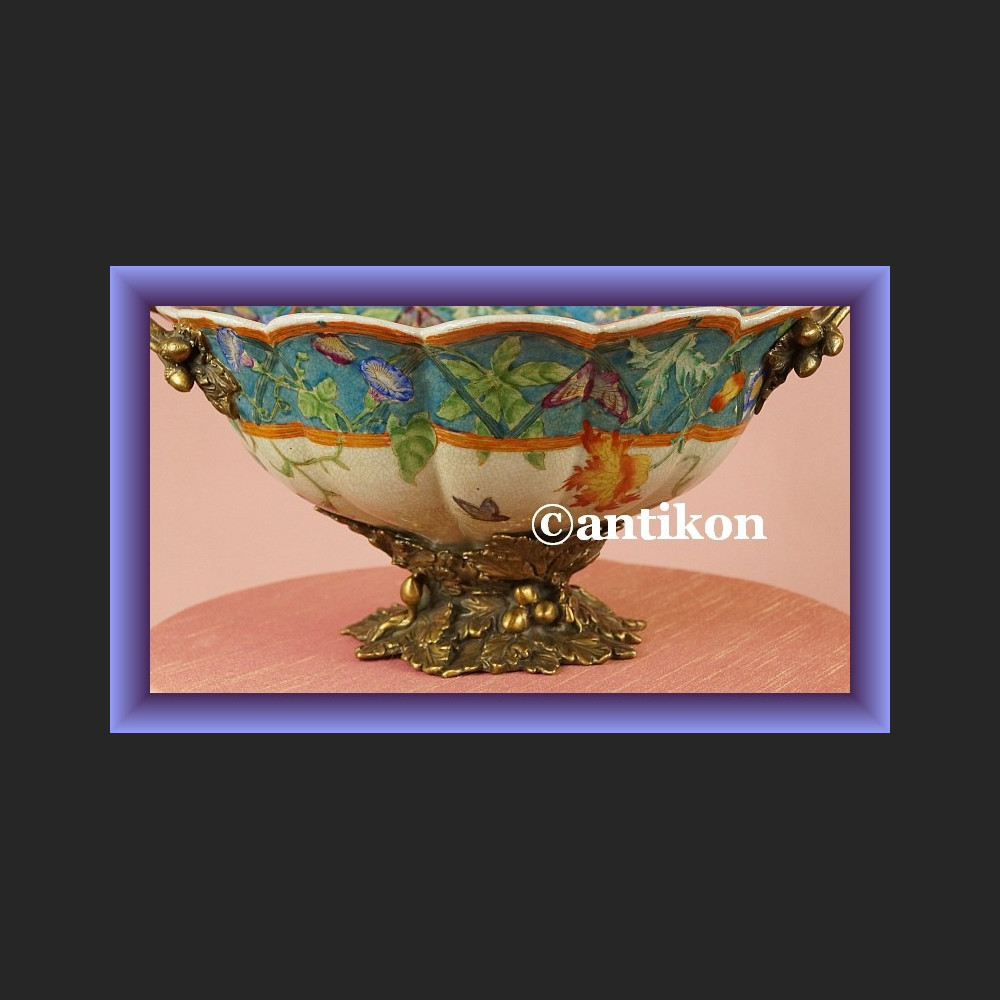 Olśniewająca misa na owoce patera z brązem