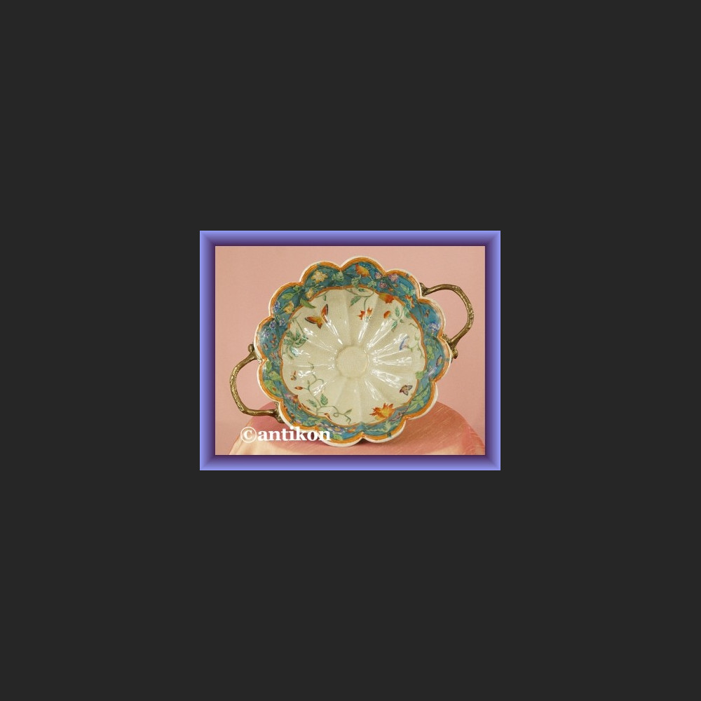 Olśniewająca misa na owoce patera z brązem