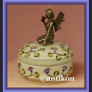 Szkatułka z elfem duże porcelanowe puzderko na prezent