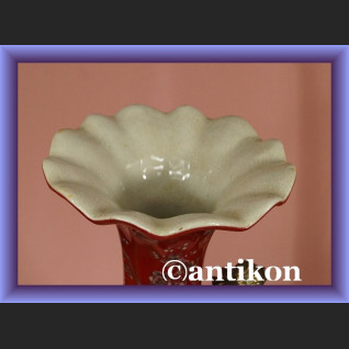 Śliczny duży porcelanowy wazon z kwiatową nimfą 