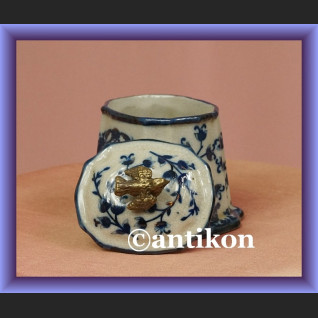 Cukierniczka wzór cebulowy z ptaszkiem na wieczku