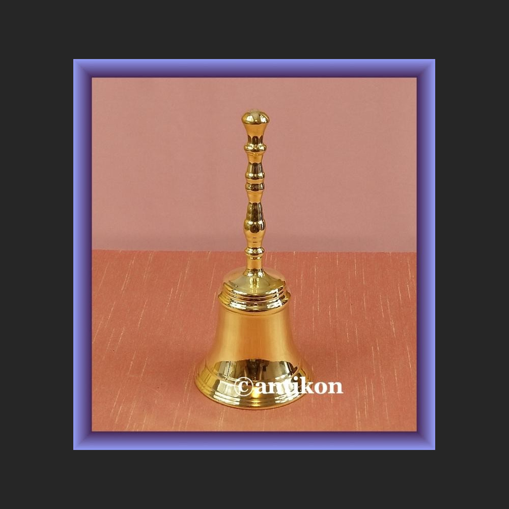 Dzwonek stołowy piękny mosiądz dzwon z rączką