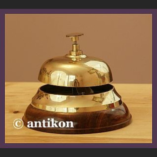 Mosiężny dzwonek do recepcji hotelowy duży donośny