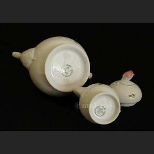 Garnitur do kawy herbaty Seltmann Weiden dzbanek, cukiernica i mlecznik w piękne różyczki Garnitur do kawy herbaty Seltmann Weiden dzbanek, cukiernica i mlecznik w piękne różyczki