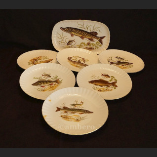 Serwis do ryb patera i talerze Bavaria 