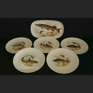 Serwis do ryb patera i talerze Bavaria 