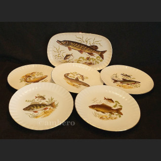 Serwis do ryb patera i talerze Bavaria 