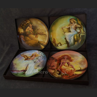 Cztery starożytne żywioły talerze kolekcjonerskie piękna kolekcja