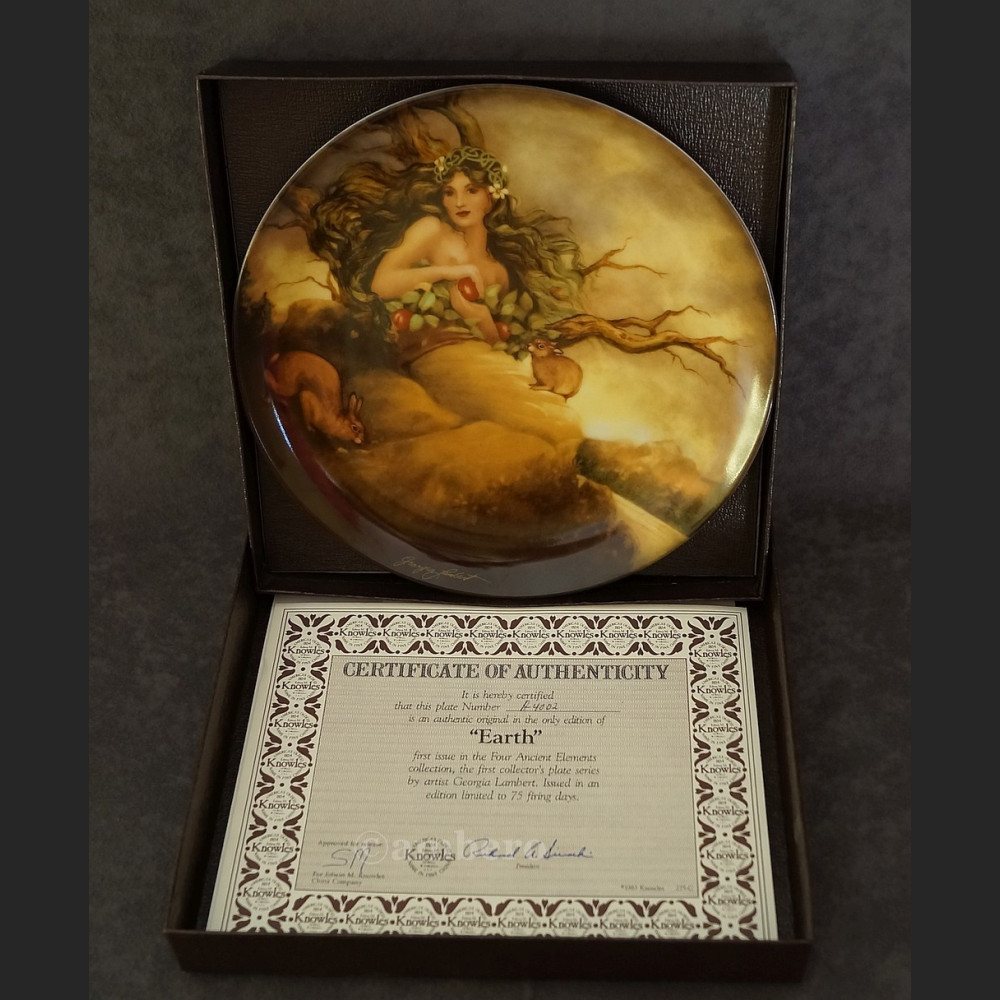 Cztery starożytne żywioły talerze kolekcjonerskie piękna kolekcja