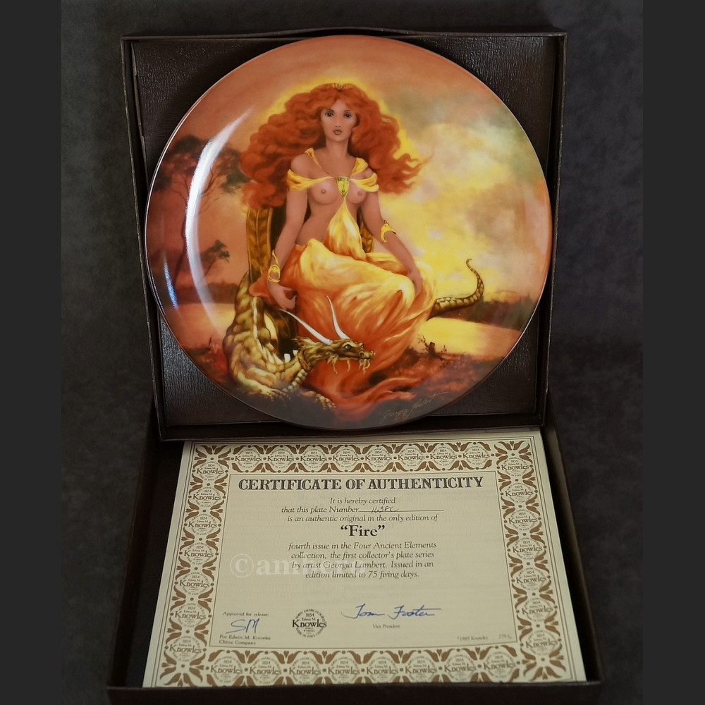 Cztery starożytne żywioły talerze kolekcjonerskie piękna kolekcja