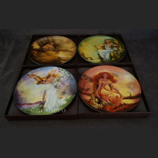Cztery starożytne żywioły talerze kolekcjonerskie piękna kolekcja