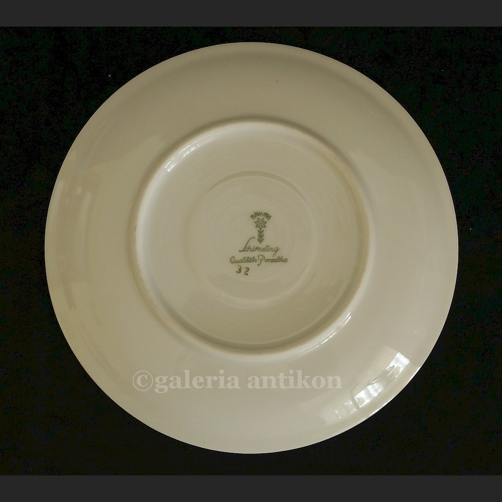 Fantastyczny stary komplet do herbaty na 6 osób Schirnding kwiatowe trio Fantastyczny stary komplet do herbaty na 6 osób Schirnding kwiatowe trio