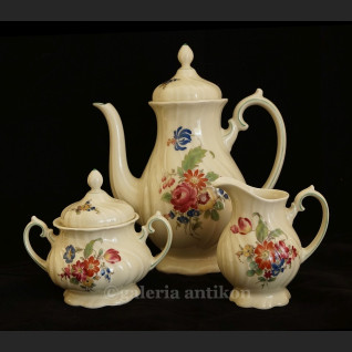 Garnitur herbaciany Rosenthal lub  kawowy wspaniała stara porcelana syg. Thomas Ivory