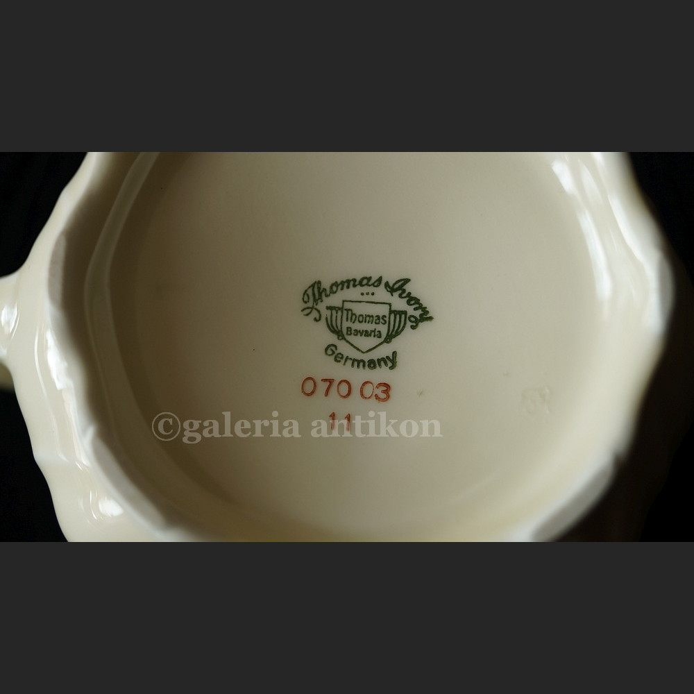 Garnitur herbaciany Rosenthal lub  kawowy wspaniała stara porcelana syg. Thomas Ivory Garnitur herbaciany Rosenthal lub  kawowy wspaniała stara porcelana syg. Thomas Ivory