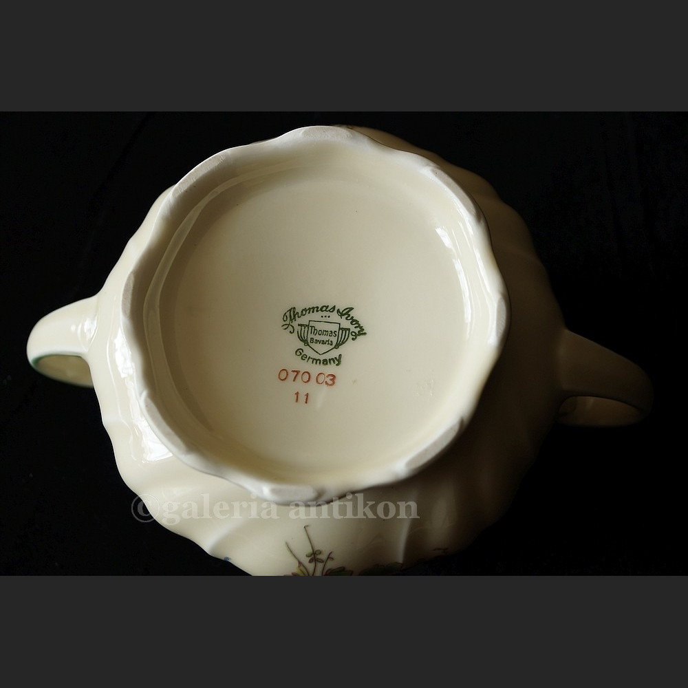 Garnitur herbaciany Rosenthal lub  kawowy wspaniała stara porcelana syg. Thomas Ivory Garnitur herbaciany Rosenthal lub  kawowy wspaniała stara porcelana syg. Thomas Ivory