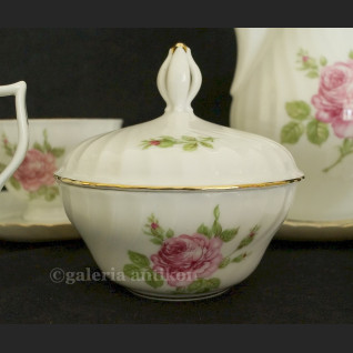 Uroczy komplet do kawy/ herbaty na 7 osób serwis w róże Royal Tettau