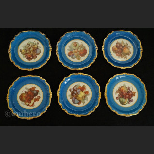 Talerze z owocami Rosenthal Pompadour ok. 1928 r. Talerze z owocami Rosenthal Pompadour ok. 1928 r.