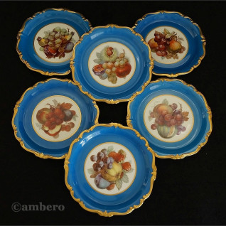 Talerze z owocami Rosenthal Pompadour ok. 1928 r. Talerze z owocami Rosenthal Pompadour ok. 1928 r.