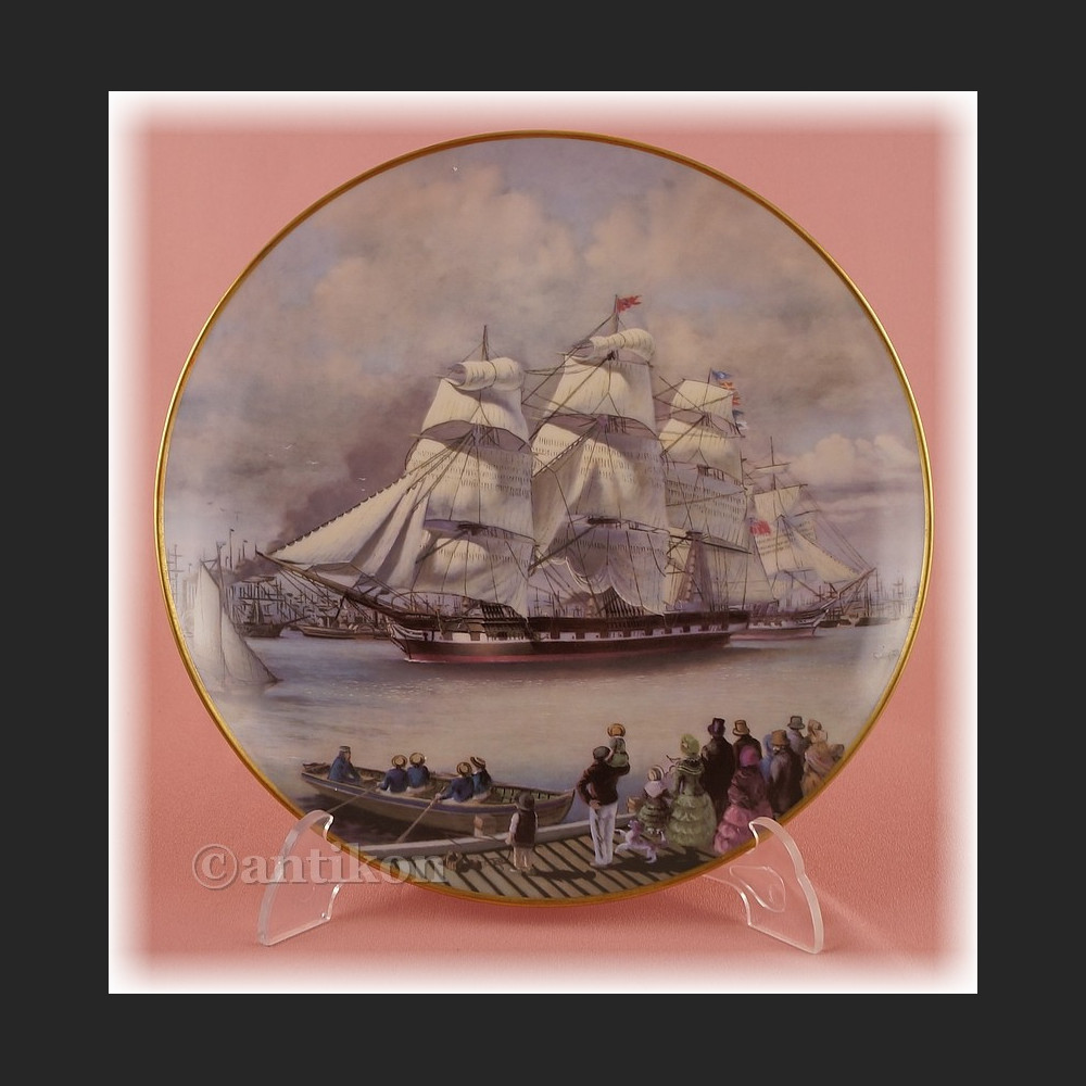 Żaglowce Franklin Mint talerze kolekcjonerskie 12 sztuk