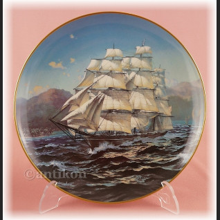Żaglowce Franklin Mint talerze kolekcjonerskie 12 sztuk