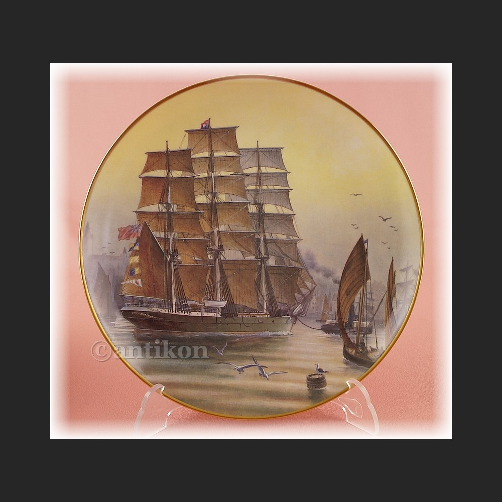 Żaglowce Franklin Mint talerze kolekcjonerskie 12 sztuk