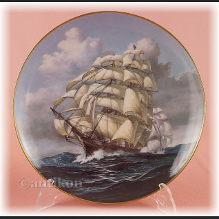 Żaglowce Franklin Mint talerze kolekcjonerskie 12 sztuk