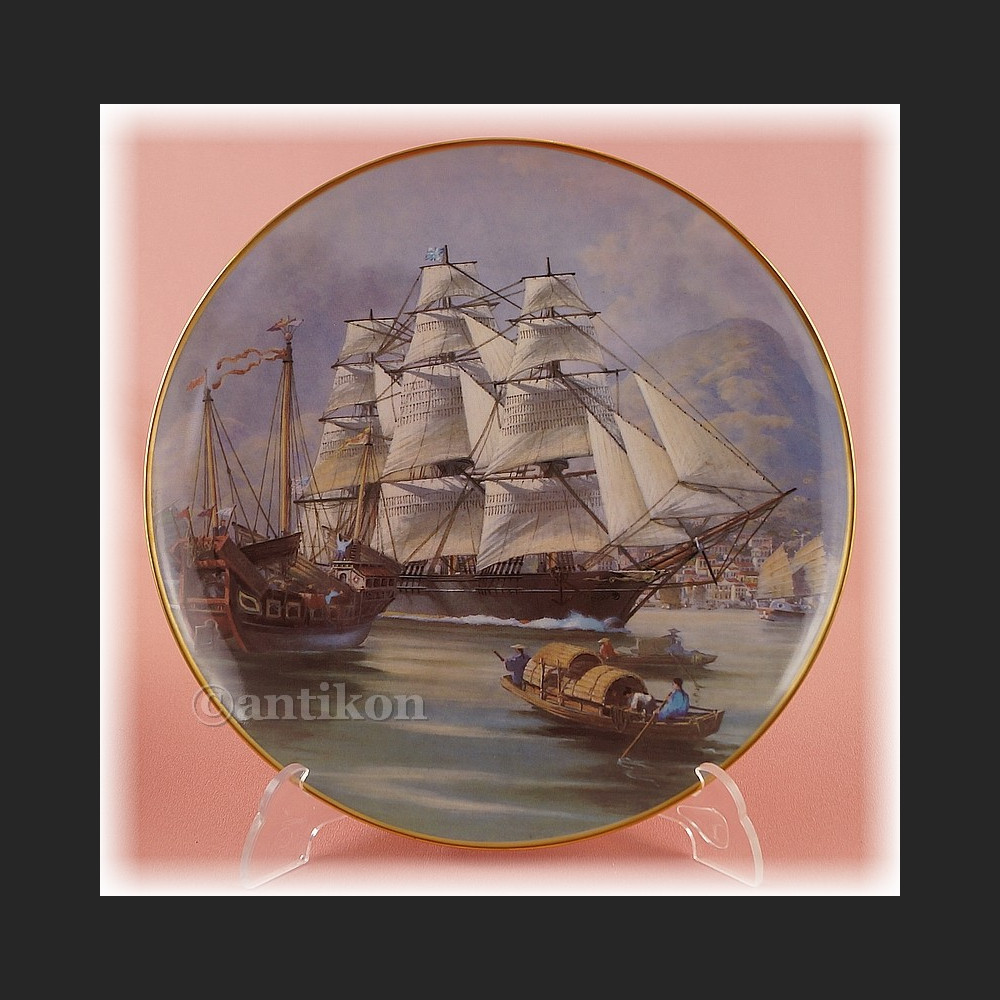 Żaglowce Franklin Mint talerze kolekcjonerskie 12 sztuk