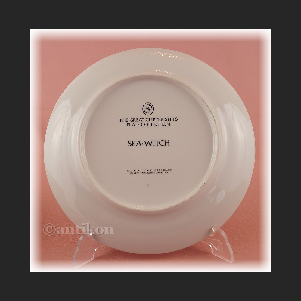 Żaglowce Franklin Mint talerze kolekcjonerskie 12 sztuk