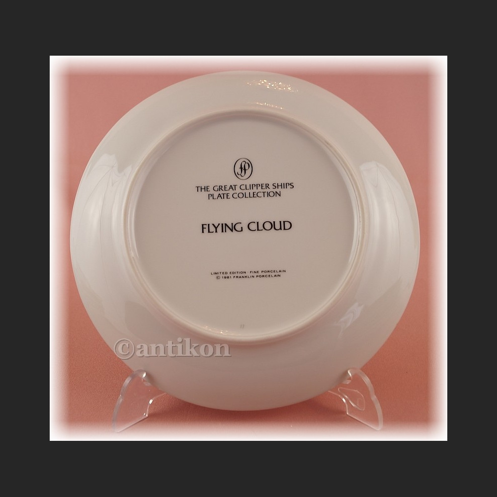 Żaglowce Franklin Mint talerze kolekcjonerskie 12 sztuk