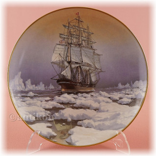 Żaglowce Franklin Mint talerze kolekcjonerskie 12 sztuk