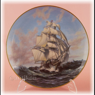 Żaglowce Franklin Mint talerze kolekcjonerskie 12 sztuk