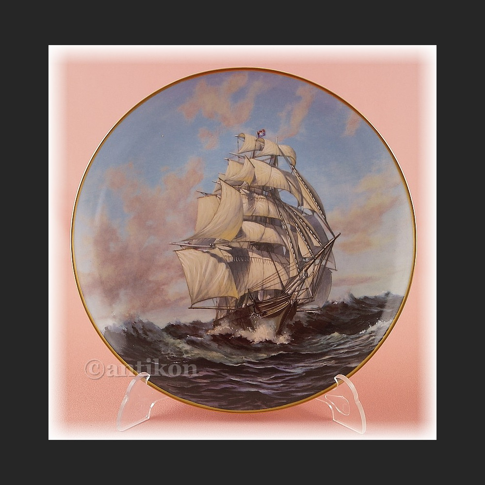 Żaglowce Franklin Mint talerze kolekcjonerskie 12 sztuk