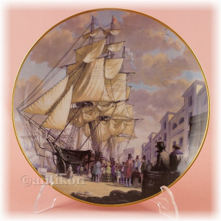 Żaglowce Franklin Mint talerze kolekcjonerskie 12 sztuk