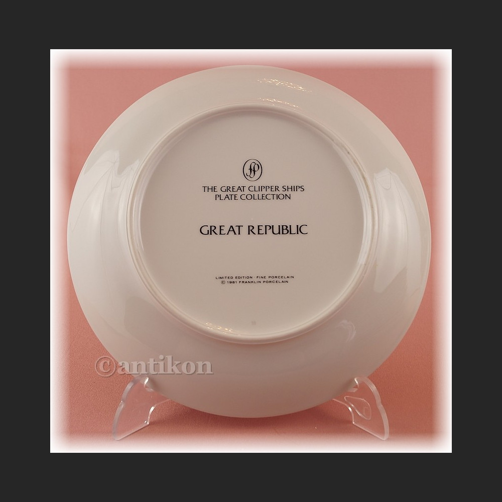 Żaglowce Franklin Mint talerze kolekcjonerskie 12 sztuk