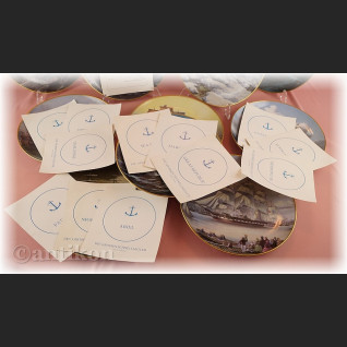 Żaglowce Franklin Mint talerze kolekcjonerskie 12 sztuk