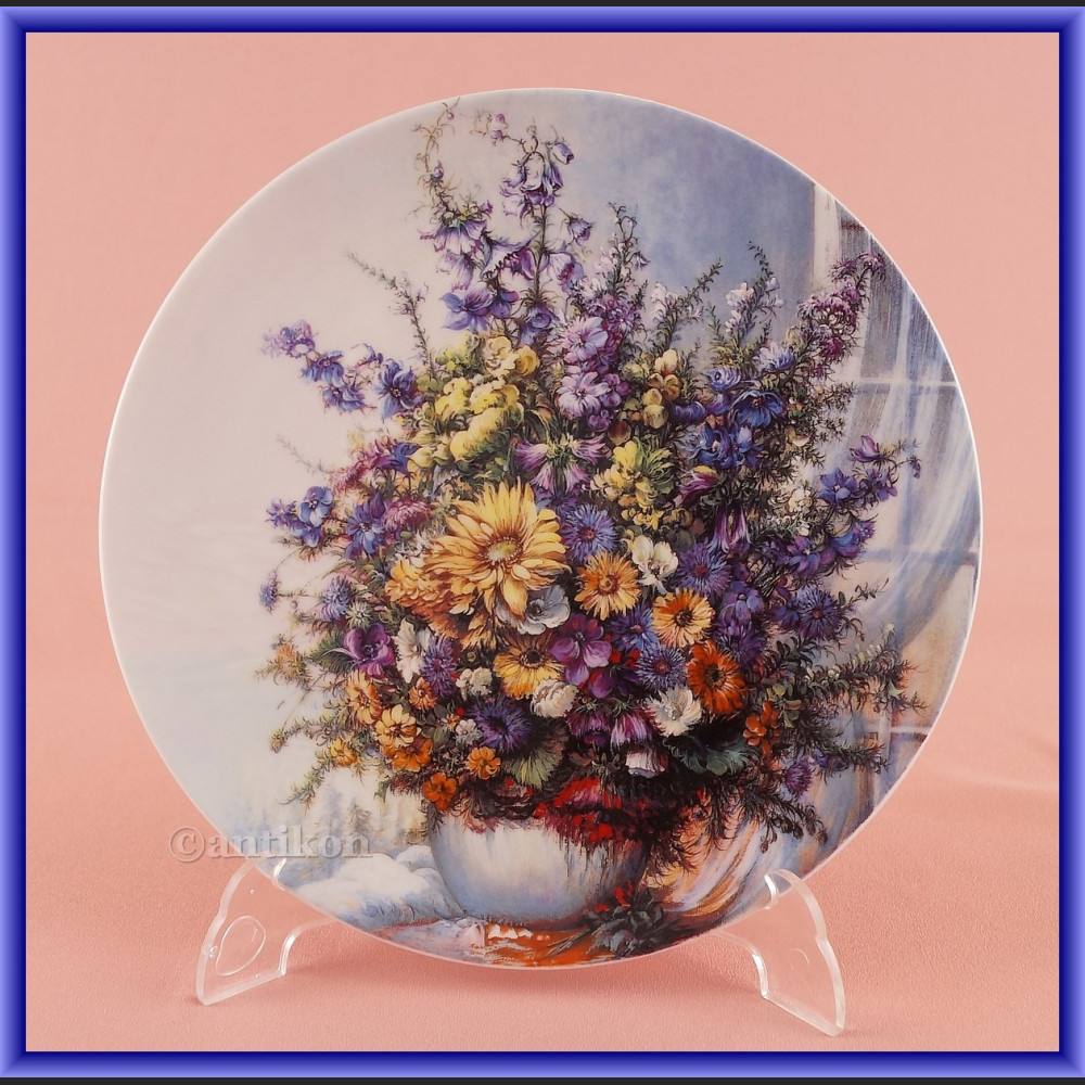 Ekskluzywna porcelana Rosenthal Kwiaty w oknie talerze kolekcjonerskie Ekskluzywna porcelana Rosenthal Kwiaty w oknie talerze kolekcjonerskie