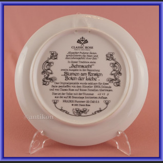 Ekskluzywna porcelana Rosenthal Kwiaty w oknie talerze kolekcjonerskie Ekskluzywna porcelana Rosenthal Kwiaty w oknie talerze kolekcjonerskie