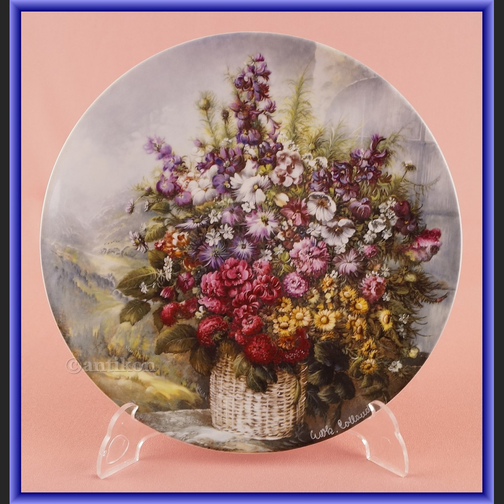 Ekskluzywna porcelana Rosenthal Kwiaty w oknie talerze kolekcjonerskie Ekskluzywna porcelana Rosenthal Kwiaty w oknie talerze kolekcjonerskie