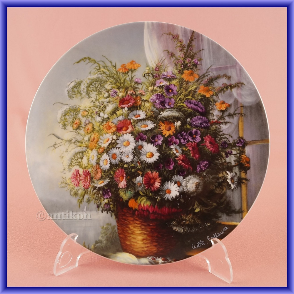 Ekskluzywna porcelana Rosenthal Kwiaty w oknie talerze kolekcjonerskie Ekskluzywna porcelana Rosenthal Kwiaty w oknie talerze kolekcjonerskie