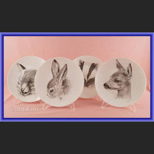 Wyjątkowa kolekcja Rosenthal talerze kolekcjonerskie ze zwierzętami 