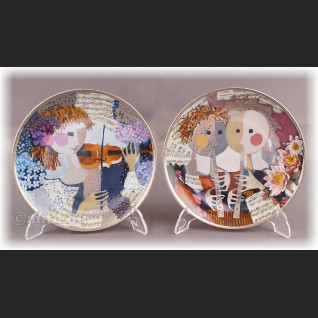 Talerz kolekcjonerski Hutschenreuter Weseli Muzykańci cała kolekcja Talerz kolekcjonerski Hutschenreuter Weseli Muzykańci cała kolekcja