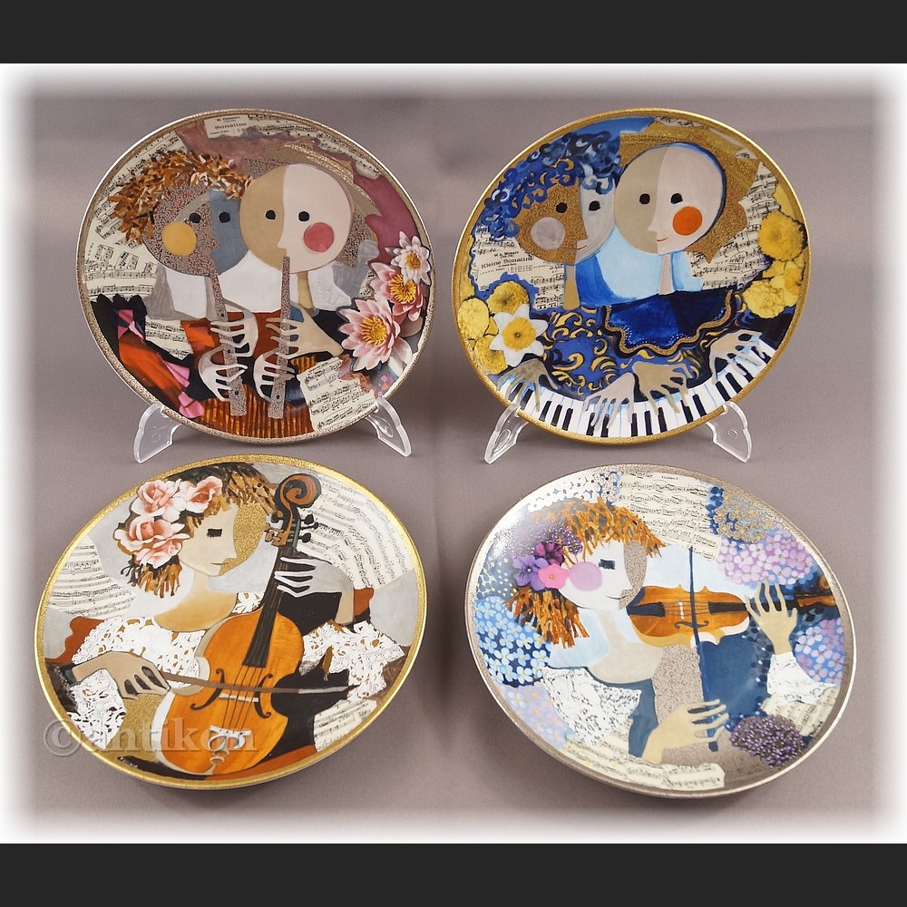 Talerz kolekcjonerski Hutschenreuter Weseli Muzykańci cała kolekcja Talerz kolekcjonerski Hutschenreuter Weseli Muzykańci cała kolekcja