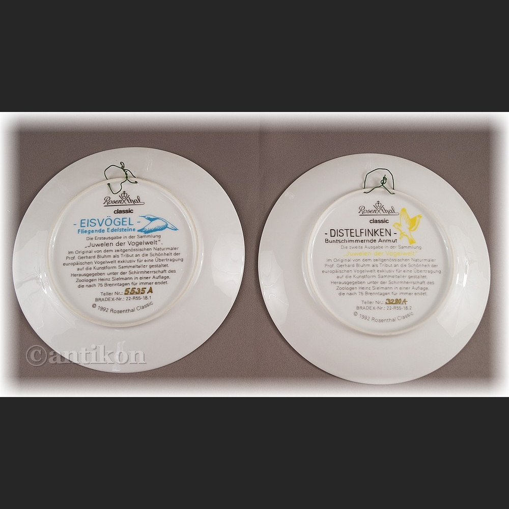 Skarby świata ptaków talerz kolekcjonerski cała seria Rosenthal Skarby świata ptaków talerz kolekcjonerski cała seria Rosenthal