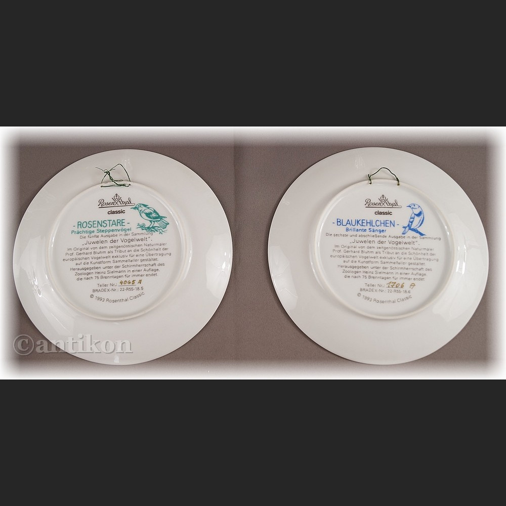 Skarby świata ptaków talerz kolekcjonerski cała seria Rosenthal Skarby świata ptaków talerz kolekcjonerski cała seria Rosenthal