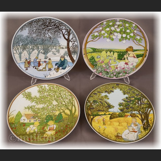 Cztery pory Roku talerze kolekcjonerskie Villeroy & Boch 