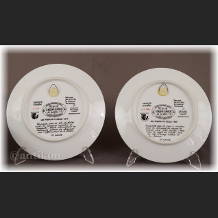 Paryska moda Limoges talerze kolekcjonerskie 12 sztuk 