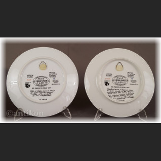 Paryska moda Limoges talerze kolekcjonerskie 12 sztuk 