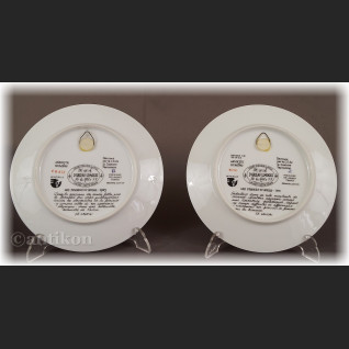 Paryska moda Limoges talerze kolekcjonerskie 12 sztuk 