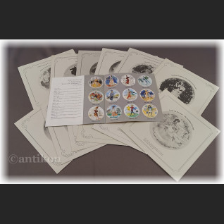 Paryska moda Limoges talerze kolekcjonerskie 12 sztuk 