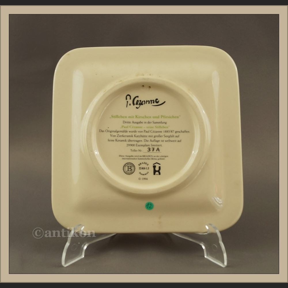 Talerz kolekcjonerski Martwa natura Cezanne 